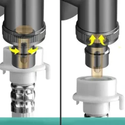 The Blissful Bath Badezimmer-Automatic Washing Machine Angle Valve - Water Stopper Device