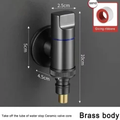 The Blissful Bath Badezimmer-Automatic Washing Machine Angle Valve - Water Stopper Device