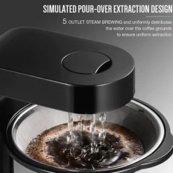 The Cozy Mug Küche & Esszimmer-Automatische Kaffeemaschine – Sauberes Tropfbrühsystem