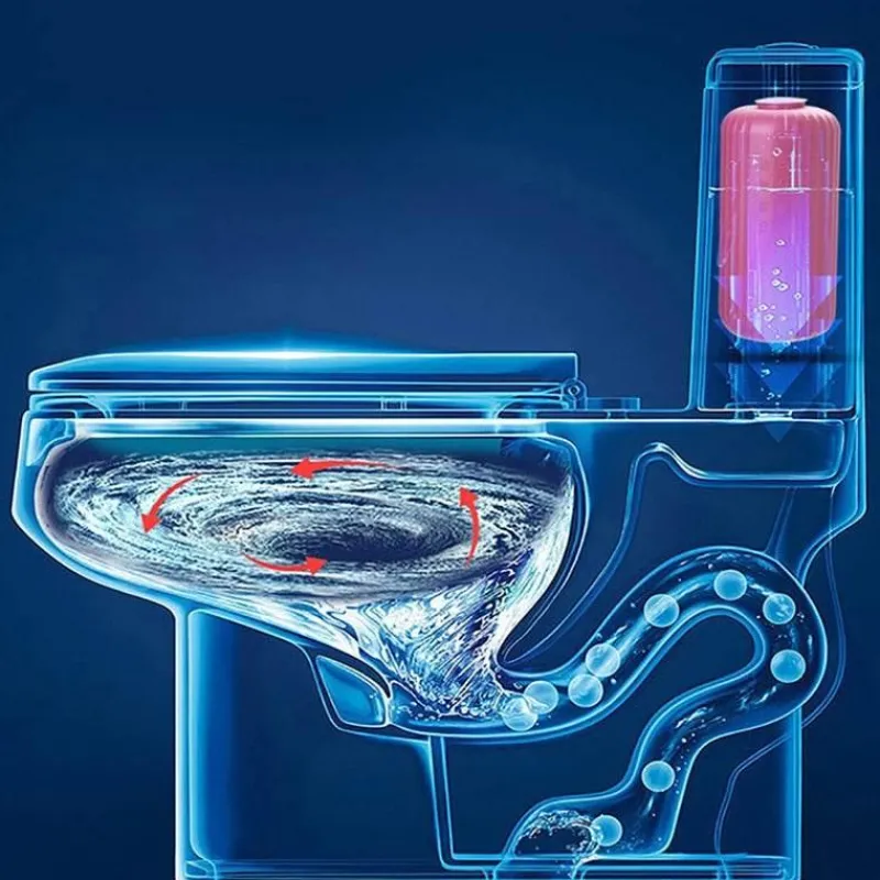 The Blissful Bath Badezimmer-Automatische selbstreinigende Toilette – Antibakterielles Sanitärsystem