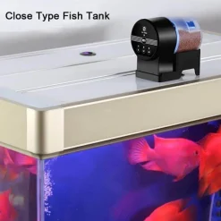 Furendo Haustierzubehör|Reinigungswerkzeuge Für Haustiere-Automatischer Futterspender für Aquarienfische – Timer-aktiviertes Gerät
