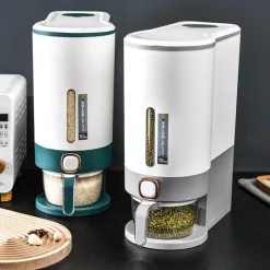 Space Savvy Küche & Esszimmer-Automatischer Getreidespender - Pressspender für einfache Anwendung