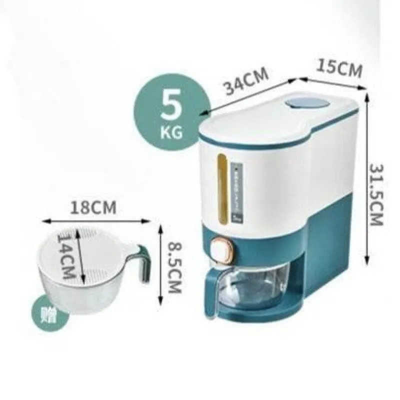 Space Savvy Küche & Esszimmer-Automatischer Getreidespender - Pressspender für einfache Anwendung