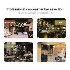 The Cozy Mug Küche & Esszimmer-Automatischer Gläserspüler - Spülwerkzeug für effiziente Reinigung