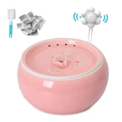 Furry Haven Haustierzubehör|Reinigungswerkzeuge Für Haustiere-Automatischer Haustier-Wasserbrunnen – intelligenter Keramikspender für Katzen und Hunde