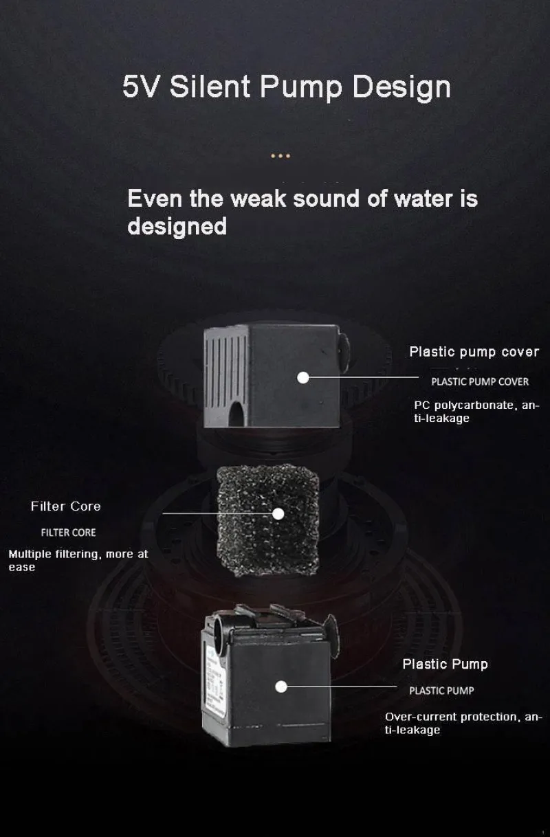 Furry Haven Haustierzubehör|Reinigungswerkzeuge Für Haustiere-Automatischer Haustier-Wasserbrunnen – intelligenter Keramikspender für Katzen und Hunde