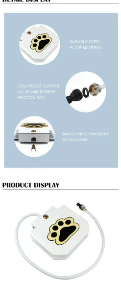 Furry Haven Haustierzubehör|Reinigungswerkzeuge Für Haustiere-Automatischer Hundetrinkbrunnen - Trinkspender für Haustiere