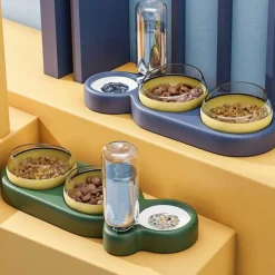 Furry Haven Haustierzubehör|Tierfütterung-Automatischer Katzenfutter- und Wasserspender – Intelligente Lösung zur Haustierfütterung