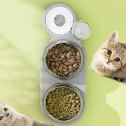 Furry Haven Haustierzubehör|Tierfütterung-Automatischer Katzenfutter- und Wasserspender – Intelligente Lösung zur Haustierfütterung