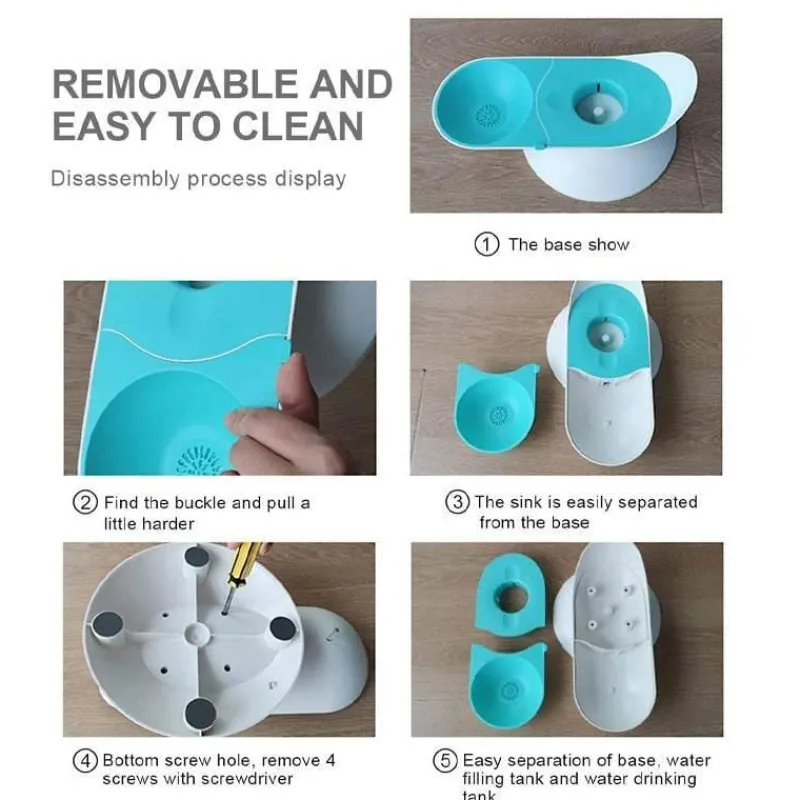 Furendo Haustierzubehör|Reinigungswerkzeuge Für Haustiere-Automatischer Katzentrinkbrunnen - Smart Pet Hydration Bowl