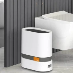 The Decor Haven Küche & Esszimmer|Gadgets Für Zuhause-Automatischer Mülleimer mit freihändiger Bedienung und Beutelspender – praktische Lösung zur Abfallentsorgung