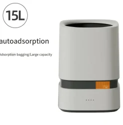 The Decor Haven Küche & Esszimmer|Gadgets Für Zuhause-Automatischer Mülleimer mit freihändiger Bedienung und Beutelspender – praktische Lösung zur Abfallentsorgung