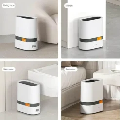 The Decor Haven Küche & Esszimmer|Gadgets Für Zuhause-Automatischer Mülleimer mit freihändiger Bedienung und Beutelspender – praktische Lösung zur Abfallentsorgung