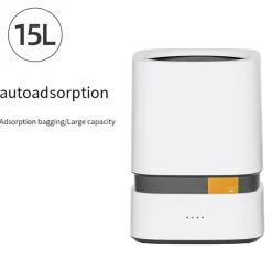 The Decor Haven Küche & Esszimmer|Gadgets Für Zuhause-Automatischer Mülleimer mit freihändiger Bedienung und Beutelspender – praktische Lösung zur Abfallentsorgung