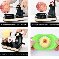 Deco Küche & Esszimmer-Automatischer Obstschäler - Effiziente elektrische Schälmaschine