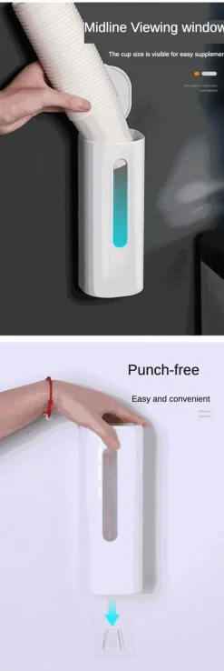 Deco Küche & Esszimmer-Automatischer Pappbecherspender - Getränkezubehör zur Wandmontage