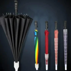 Gear Up u0026 Go Outdoor-Gadgets|Outdoor-Artikel-Automatischer Regenschirm mit langem Griff – Reiseschirm im minimalistischen Design