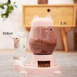 Furendo Haustierzubehör|Reinigungswerkzeuge Für Haustiere-Automatischer Tierfutterspender - Interaktiver 2-in-1-Futterspender