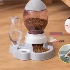 Furendo Haustierzubehör|Reinigungswerkzeuge Für Haustiere-Automatischer Tierfutterspender - Interaktiver 2-in-1-Futterspender