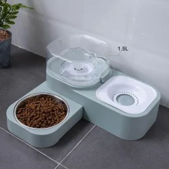 Furendo Haustierzubehör|Reinigungswerkzeuge Für Haustiere-Automatischer Tierfutterspender - Interaktiver 2-in-1-Futterspender