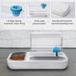 Furry Haven Haustierzubehör|Tierfütterung-Automatischer Trinkbrunnen für Haustiere – Selbstauffüllender Trinknapf