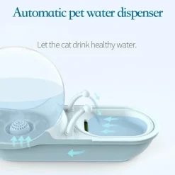 Furry Haven Haustierzubehör|Reinigungswerkzeuge Für Haustiere-Automatischer Trinkbrunnen für Haustiere – Wasserspender für Hunde und Katzen im Schneckendesign