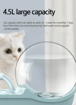 Furry Haven Haustierzubehör|Reinigungswerkzeuge Für Haustiere-Automatischer Trinkbrunnen für Haustiere – Wasserspender für Hunde und Katzen im Schneckendesign