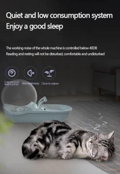 Furry Haven Haustierzubehör|Reinigungswerkzeuge Für Haustiere-Automatischer Trinkbrunnen für Haustiere – Wasserspender für Hunde und Katzen im Schneckendesign