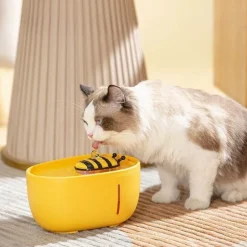 Furry Haven Haustierzubehör|Reinigungswerkzeuge Für Haustiere-Automatischer Trinkbrunnen für Haustiere – Honey Flow Design