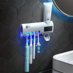 The Blissful Bath Badezimmer-Automatischer Zahnpastaspender - Badezimmer-Organizer und -Halter