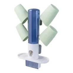 The Blissful Bath Badezimmer-Automatischer Zahnpastaspender – Wandmontierter Organizer und Halter