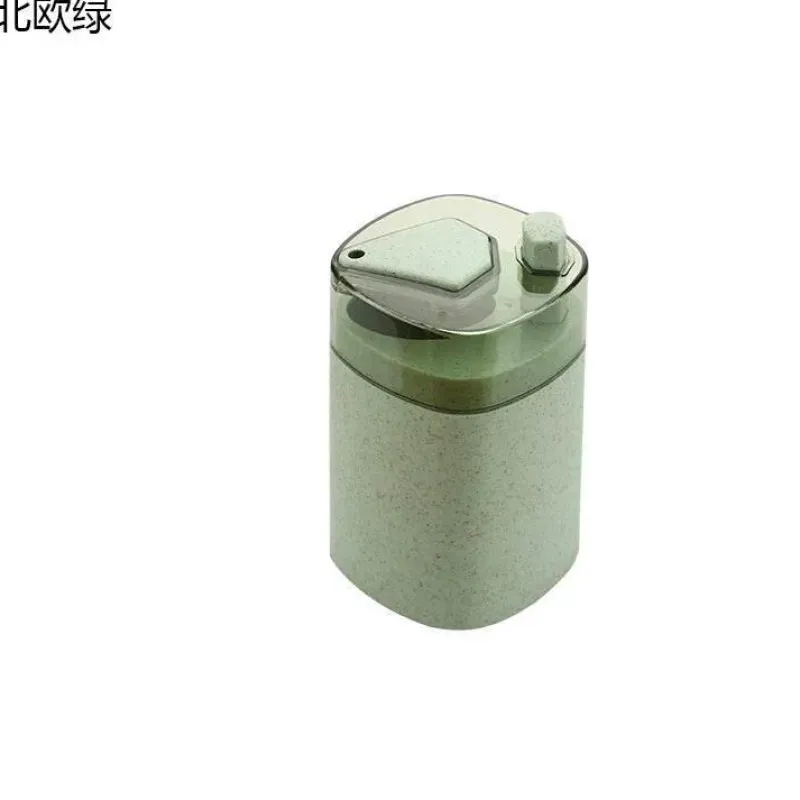 Tom Küche & Esszimmer-Auatischer Zahnstocherspender – Umweltfreundliche Aufbewahrung aus Weizenstroh für eine bequeme Nutzung