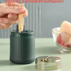 The Decor Haven Küche & Esszimmer-Automatischer Zahnstocherspender - Eleganter Pop-Up-Halter