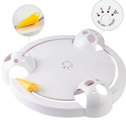Decor Haustierzubehör-Automatisches Katzenspielzeug – Interaktives Drehspiel für Katzen