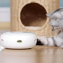 Decor Haustierzubehör-Automatisches Katzenspielzeug – Interaktives Drehspiel für Katzen