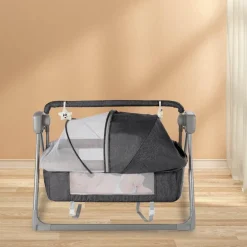 Kinder The Decor Haven Kinderwagen & Zubehör-Automatisches Schaukelbett für Babys mit Musik per Fernbedienung