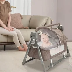 Kinder The Decor Haven Kinderwagen & Zubehör-Automatisches Schaukelbett für Babys mit Musik per Fernbedienung