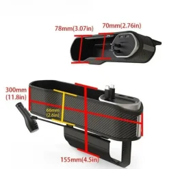 Wild u0026 Free Gear Autozubehör|Automobilindustrie-Autositz-Gap-Organizer mit kabellosem Ladegerät und Getränkehalter