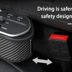 Wild u0026 Free Gear Autozubehör|Automobilindustrie-Autositz-Gap-Organizer mit kabellosem Ladegerät und Getränkehalter