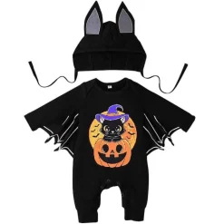 The Decor Haven Babykleidung|Babykleidung-Baby Fledermaus Halloween Kostüm - Süßer gruseliger Onesie