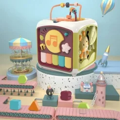 The Decor Haven Babyspielzeug-Baby Mind Cube – Multifunktionales Lernspielzeug
