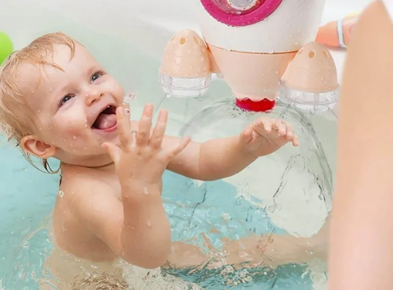 Aqua Essence Babyspielzeug|Badezimmer-Baby-Baderaketen-Sprühspielzeug – Lustiges Wasserspielzubehör