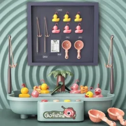 Aqua Essence Babyspielzeug|Badezimmer-Baby-Badespielzeug „Angeln“ – lustiges Wasserspiel