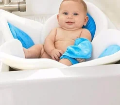 Kinder Aqua Essence Kinderzimmermöbel|Kinderwagen & Zubehör-Babybadewanne mit Blumenmuster – Stilvolles Badeblumen-Design für Kleinkinder