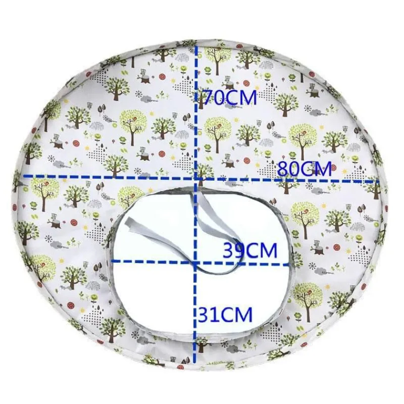 Kinder The Decor Haven Kinderwagen & Zubehör-Baby-Fütterungsmatte – Bodenschutz aus Segeltuch für die Essenszeit zur einfachen Reinigung