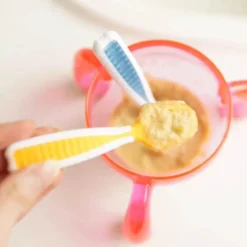 Kinder The Decor Haven Kinderwagen & Zubehör-Babylöffel zum Selbstfüttern – Babyutensil mit leichtem Griff