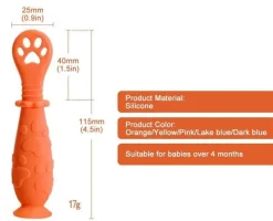 Kinder The Decor Haven Kinderwagen & Zubehör-Babylöffel zum Selbstfüttern – Babyutensil mit leichtem Griff