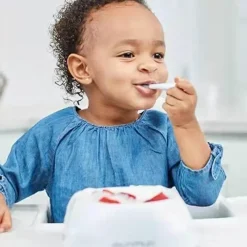 Kinder The Decor Haven Kinderwagen & Zubehör-Babylöffel zum Selbstfüttern – Babyutensil mit leichtem Griff