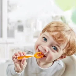 Kinder The Decor Haven Kinderwagen & Zubehör-Babylöffel zum Selbstfüttern – Babyutensil mit leichtem Griff