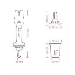 Kinder The Decor Haven Kinderwagen & Zubehör-Baby-Medizinspender - Fütterungswerkzeug mit Cartoon-Bär